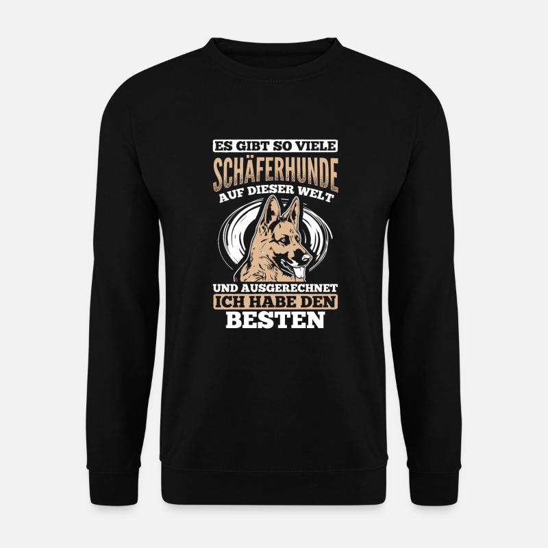 Ich Habe Den Besten Hund Hundebesitzer Schäferhund - Unisex Pullover - Schwarz