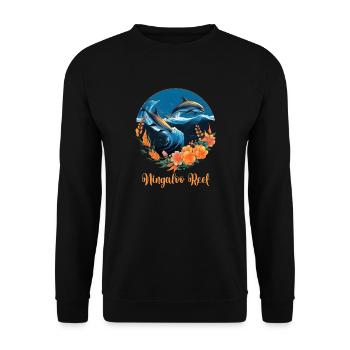 Ningaloo Reef - Unisex Pullover - Schwarz - Vorne - Alina (178cm) & Michal (187cm)