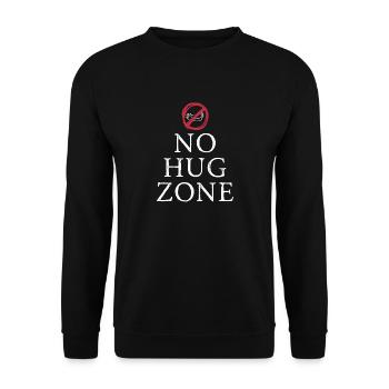Pas de zone de câlins - Sweat-shirt Unisexe - noir - Devant - Alina (178cm) & Michal (187cm)