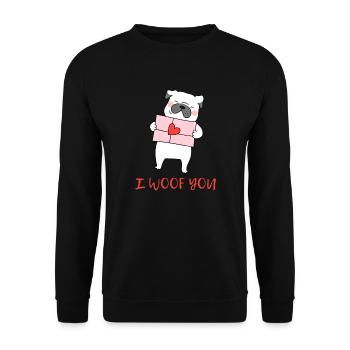 Je t’ai malheur - Sweat-shirt Unisexe - noir - Devant - Alina (178cm) & Michal (187cm)