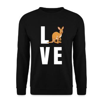 kangourou - Sweat-shirt Unisexe - noir - Devant - Alina (178cm) & Michal (187cm)