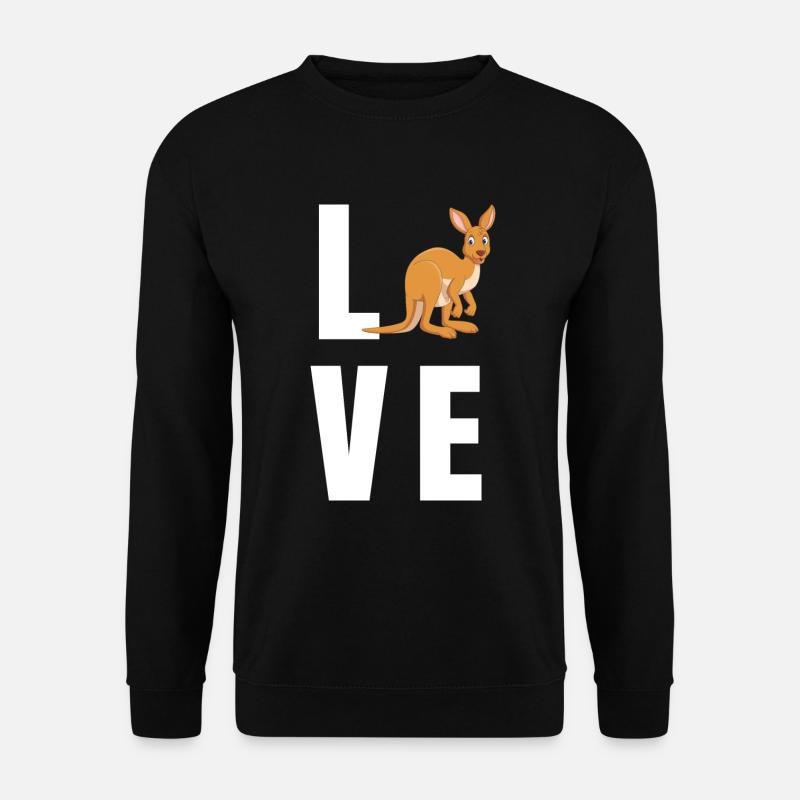 känguru - Unisex Pullover - Schwarz