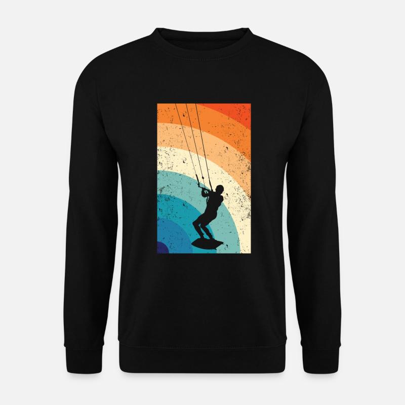 Kitesurfing - Unisex Pullover - Schwarz