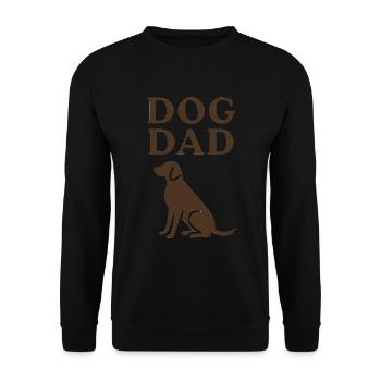 Dog Dad Silhouette Labrador Love - Unisex Sweatshirt - black - Front - Alina (178cm) & Michal (187cm)