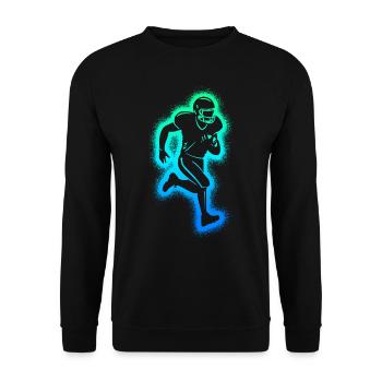 Joueurs de football américain Hommes Garçons Football - Sweat-shirt Unisexe - noir - Devant - Alina (178cm) & Michal (187cm)