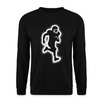 Joueurs de football américain Garçons Football masculin - Sweat-shirt Unisexe - noir - Devant - Alina (178cm) & Michal (187cm)
