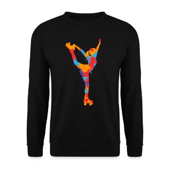 Roller Skates Colorful Roller Skates Girls Roller Skate - Unisex Sweatshirt - black - Front - Alina (178cm) & Michal (187cm)