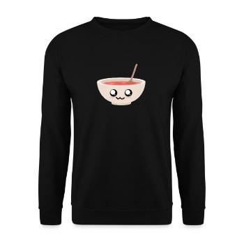 Suppe - Unisex Pullover - Schwarz - Vorne - Alina (178cm) & Michal (187cm)