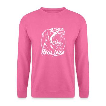 ROTTWEILER heul leise Hundespruch IGP Wilsigns - Unisex Pullover - Pink - Vorne