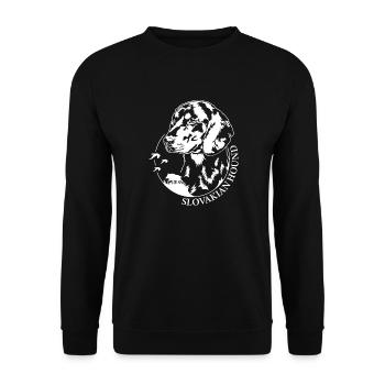 Chien slovaque Portrait Chiens de chasse Wilsigns - Sweat-shirt Unisexe - noir - Devant - Alina (178cm) & Michal (187cm)