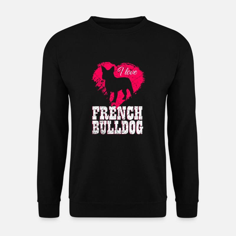 Französische Bulldogge - Unisex Pullover - Schwarz