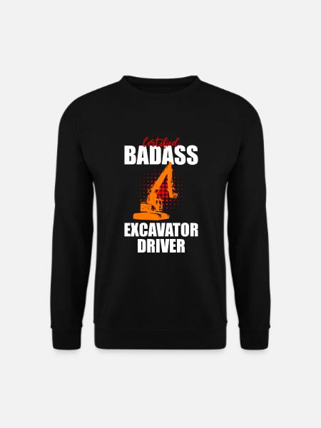 Bagger Design für Baggerfahrer - Unisex Pullover - Schwarz