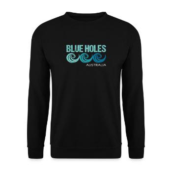 BLUE HOLES FRANCE - Sweat-shirt Unisexe - noir - Devant - Alina (178cm) & Michal (187cm)