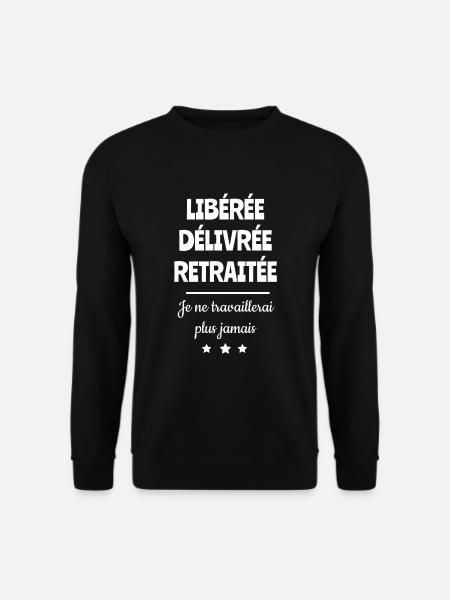 Retraite - Sweat-shirt Unisexe - noir