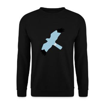 BAWC HHD Splat Design v3F - Unisex Sweatshirt - black - Front - Alina (178cm) & Michal (187cm)