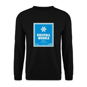 Kristall Wodka - Der blaue Würger - Unisex Pullover - Schwarz - Vorne - Alina (178cm) & Michal (187cm)
