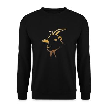 goat28 - Unisex Pullover - Schwarz - Vorne - Alina (178cm) & Michal (187cm)