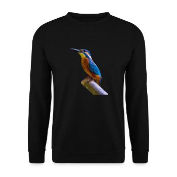 eisvogel - Unisex Pullover - Schwarz - Vorne - Alina (178cm) & Michal (187cm)