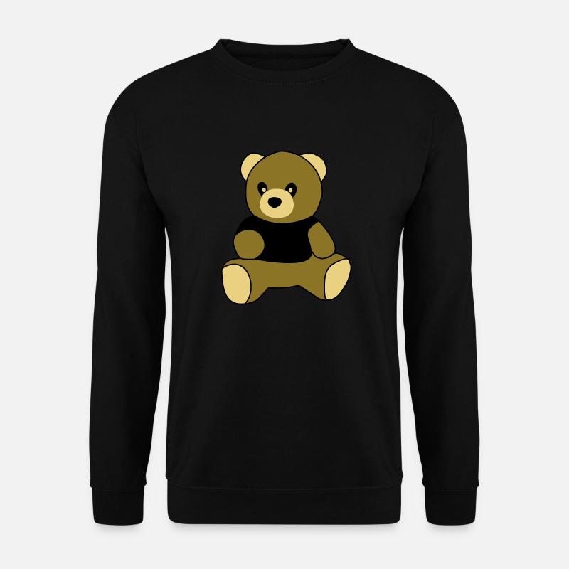 sitting teddy - Unisex Pullover - Schwarz
