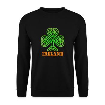 IRELAND - Irlande - Sweat-shirt Unisexe - noir - Devant - Alina (178cm) & Michal (187cm)