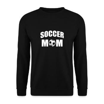 Soccer mom mother - Unisex Sweatshirt - black - Front - Alina (178cm) & Michal (187cm)