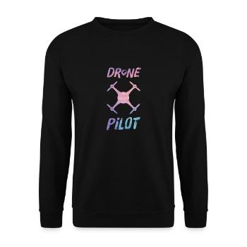 Pilot pilot phantom mavic pro drone Drohne Drone - Unisex Pullover - Schwarz - Vorne - Alina (178cm) & Michal (187cm)