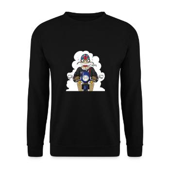 Bonnie SE Racer / Thrux - Unisex Pullover - Schwarz - Vorne - Alina (178cm) & Michal (187cm)