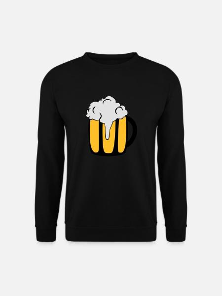 Bierglas - Unisex Pullover - Schwarz