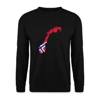 Norwegen - Unisex Pullover - Schwarz - Vorne - Alina (178cm) & Michal (187cm)