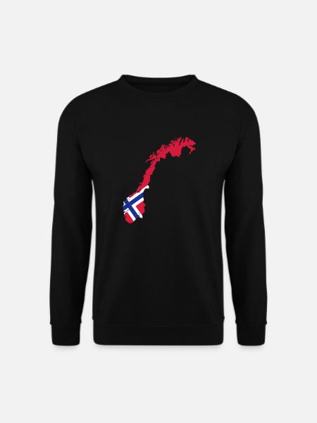 Norwegen - Unisex Pullover - Schwarz