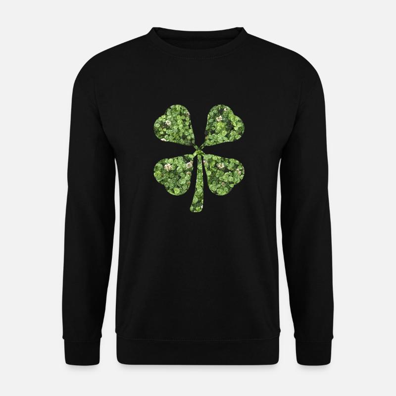 four-leaf clover - Unisex Sweatshirt - black