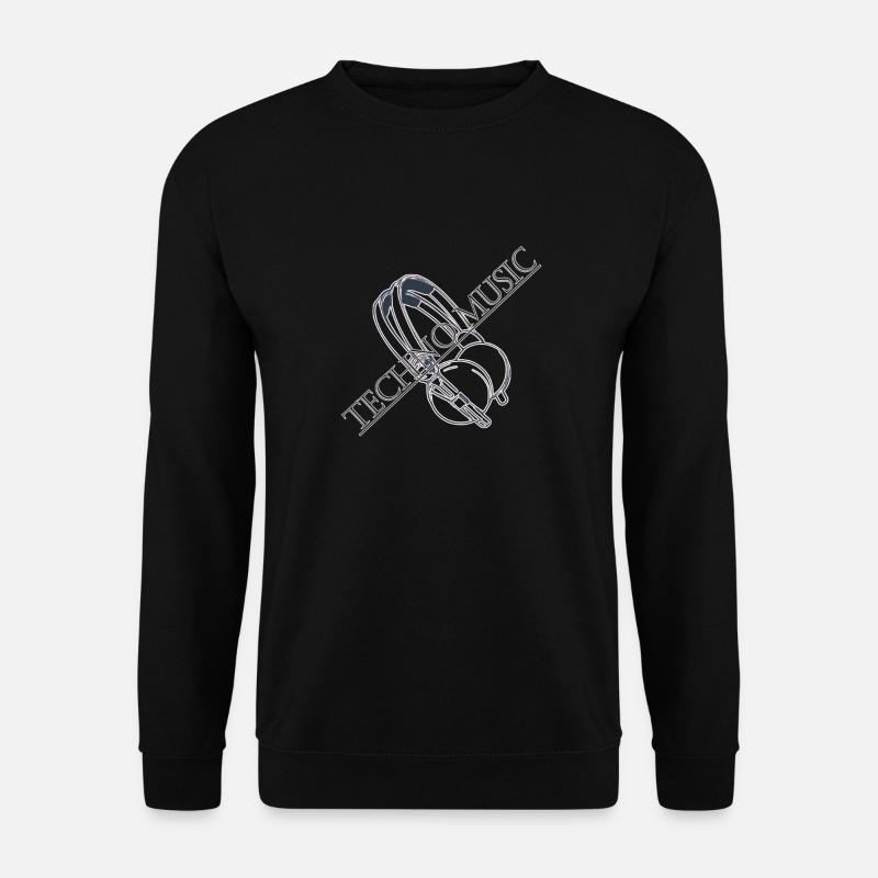 Techno Music - Unisex Pullover - Schwarz