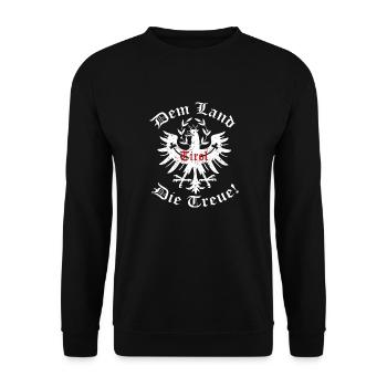 La loyauté du pays tyrolien - Sweat-shirt Unisexe - noir - Devant - Alina (178cm) & Michal (187cm)