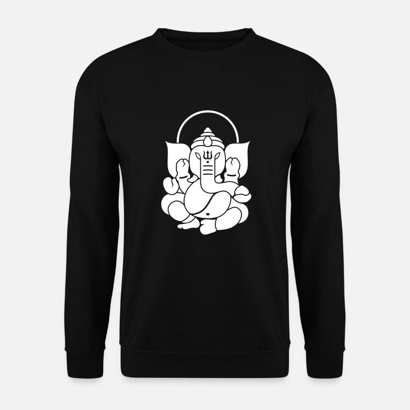 Ganesha Elefant 3.2 (1c) - Unisex Pullover - Schwarz