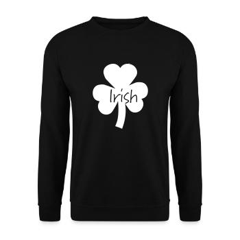 Trèfle Irlande irish - Sweat-shirt Unisexe - noir - Devant - Alina (178cm) & Michal (187cm)