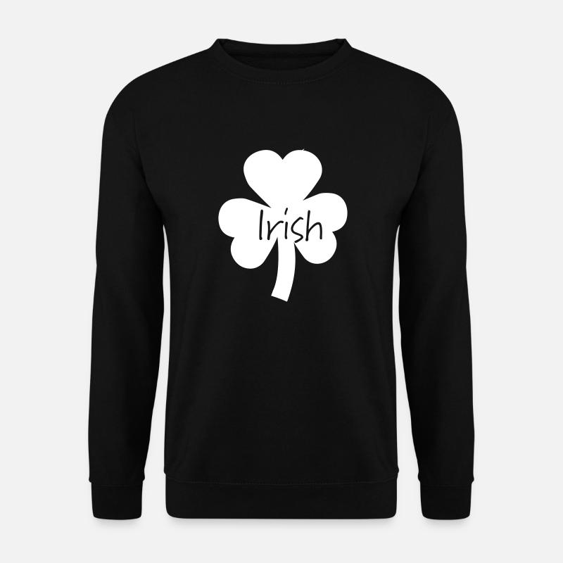 Irischer irischer Klee - Unisex Pullover - Schwarz