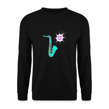 Saxo - Sweat-shirt Unisexe - noir - Devant - Alina (178cm) & Michal (187cm)