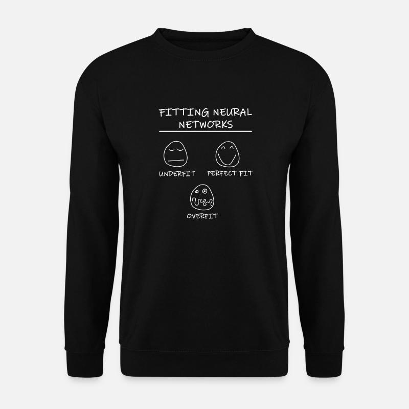 Datascience: Neural Networks Model Fitting (White) - Unisex Pullover - Schwarz