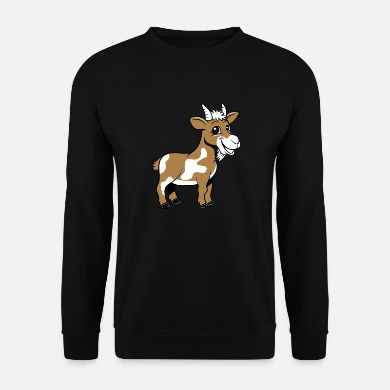 Ziege meckern lächeln - Unisex Pullover - Schwarz