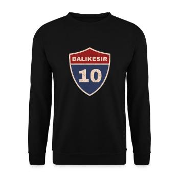 Balıkesir - Unisex Pullover - Schwarz - Vorne - Alina (178cm) & Michal (187cm)