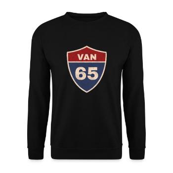 Van - Unisex Sweatshirt - black - Front - Alina (178cm) & Michal (187cm)