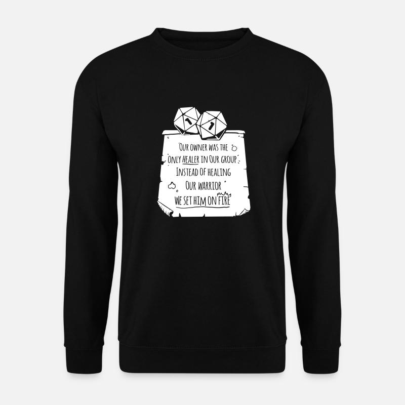 Pen and paper shirts diceshaming - Unisex Pullover - Schwarz
