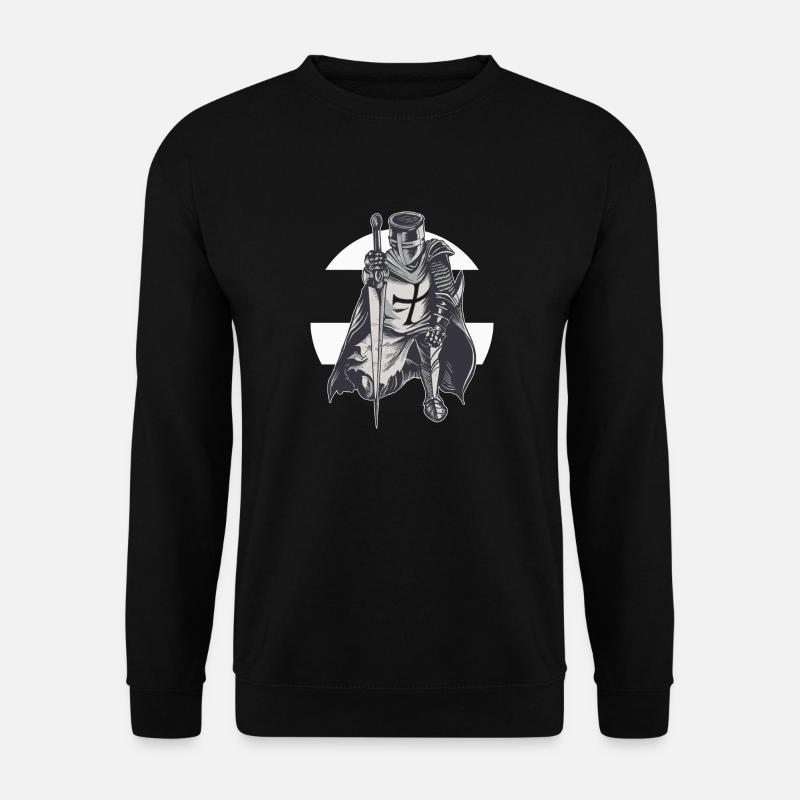 Deutscher Orden Ritter Schwarz Weiß Kreuz Templer - Unisex Pullover - Schwarz