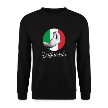 Vaffanculo Italienisch Italiener Italien Lustig - Unisex Pullover - Schwarz - Vorne - Alina (178cm) & Michal (187cm)
