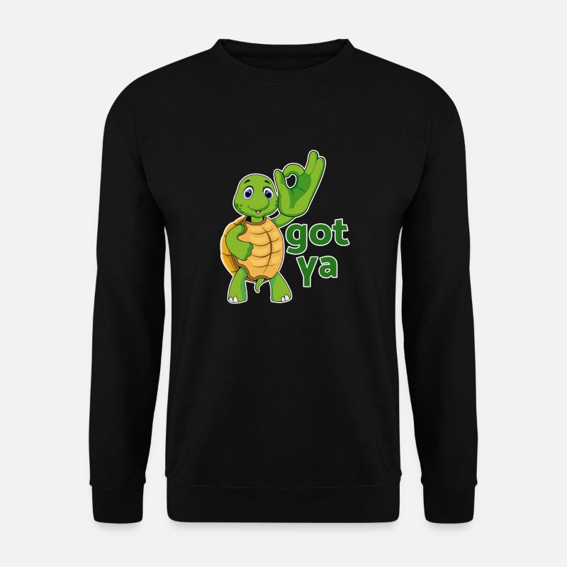turtle turtle testudines toad - Unisex Sweatshirt - black