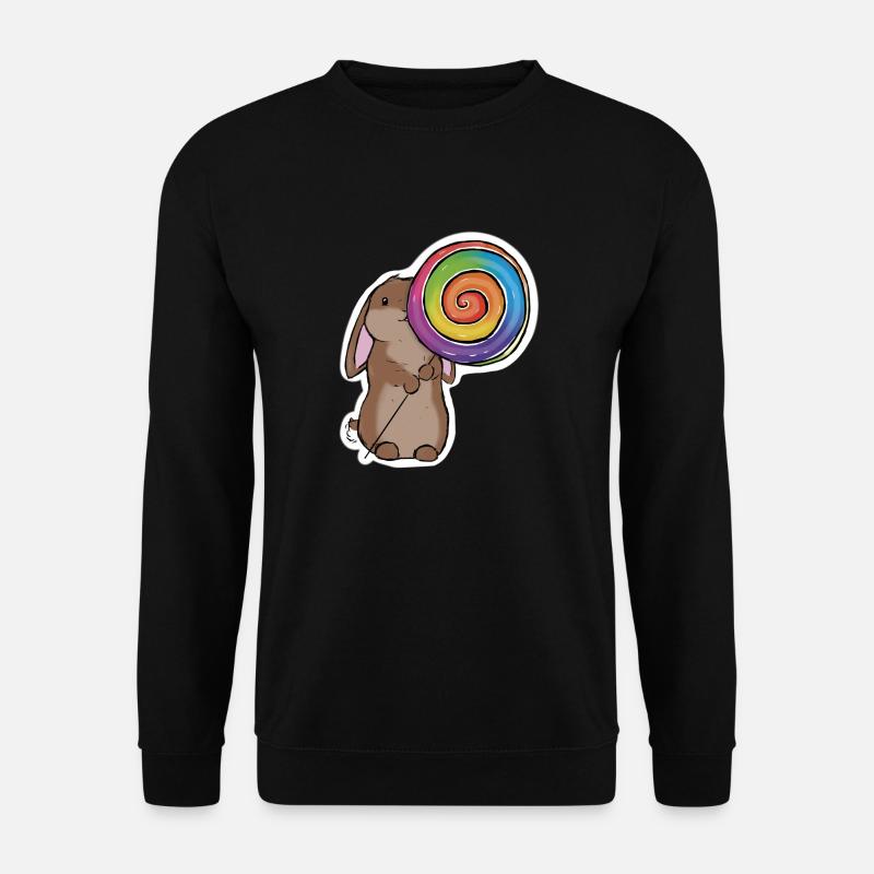 Lollipop rabbit - Unisex Sweatshirt - black