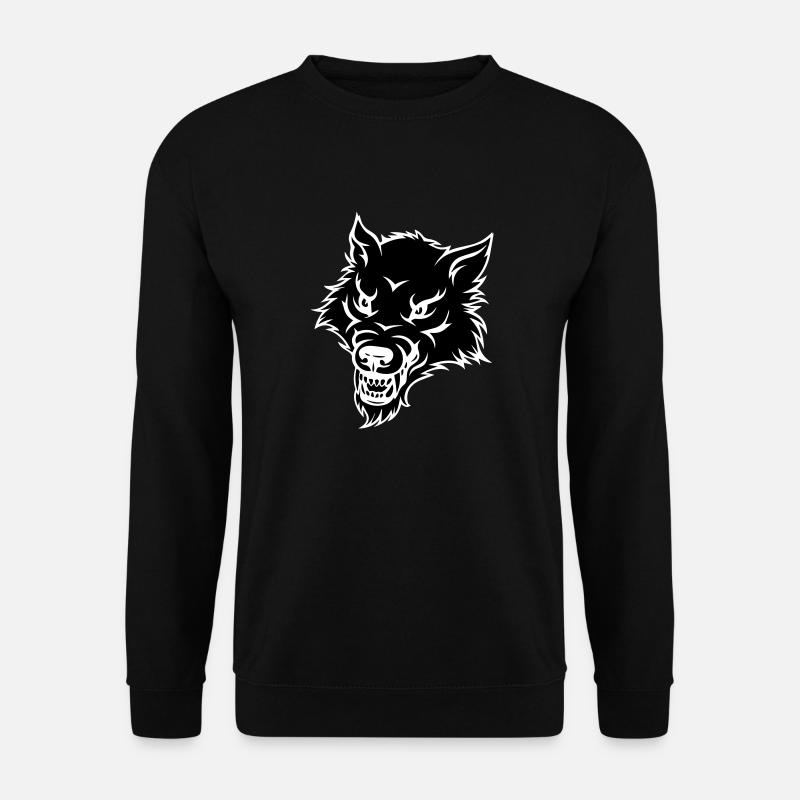 wolf - Unisex Sweatshirt - black