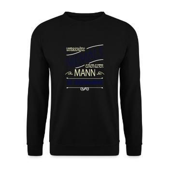 hund eigenschaft statement weihnachten hundefreund - Unisex Pullover - Schwarz - Vorne - Alina (178cm) & Michal (187cm)
