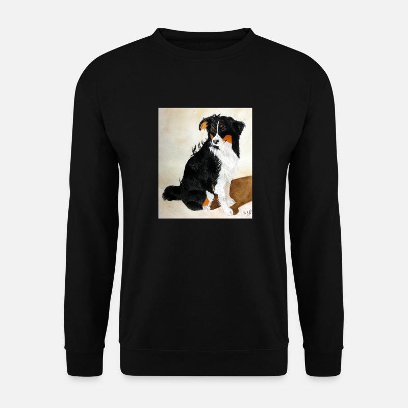 Sitzender Aussie Nanouk - Unisex Pullover - Schwarz