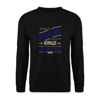 humor favorite dog friend funny saying - Unisex Sweatshirt - black - Front - Alina (178cm) & Michal (187cm)